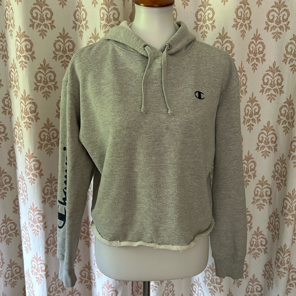 Champion cropped hoodie sweatshirt M